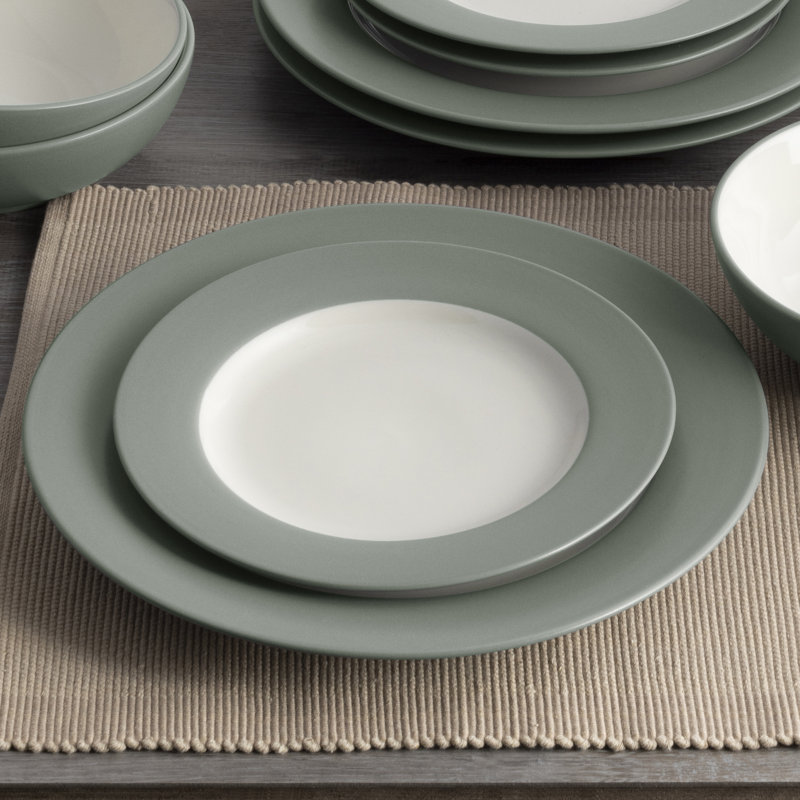 Assiettes à salade Noritake Colorwave, 8 1/4 po, Vert/crème