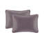 Ensemble de courtepointe réversible en coton mauve - Ensemble de literie pour lit double / grand 3 pièces avec taies décoratives assorties, antimicrobien et lavable à la machine