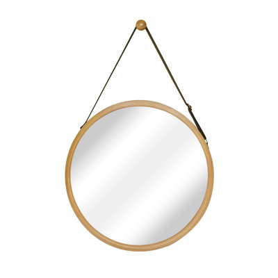 Jeffrey Wood Flat Wall Mirror
