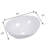 16X13 Inch White Ceramic Oval Vessel Bathroom Sink