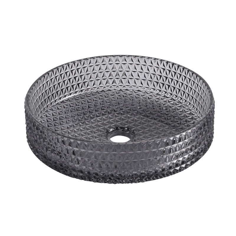 Rosefray 15.55'' Glass Circular Bathroom Sink