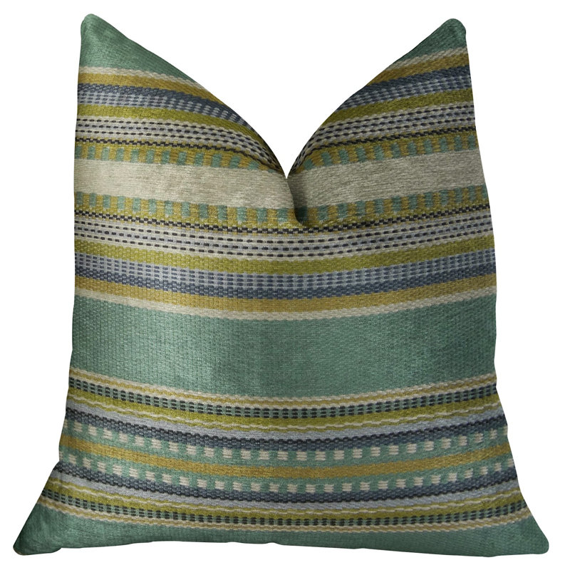 Coussin de luxe fabriqué à la main South Shore jungle, 20 po x 20 po x P 3 po, Coussin décoratif