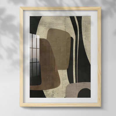 Retro Form Collage II Framed Print