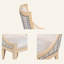 Chaise rembourrée avec garniture cloutée
