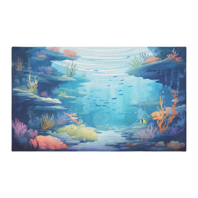 Hidden Sea Wonders Braided Rug