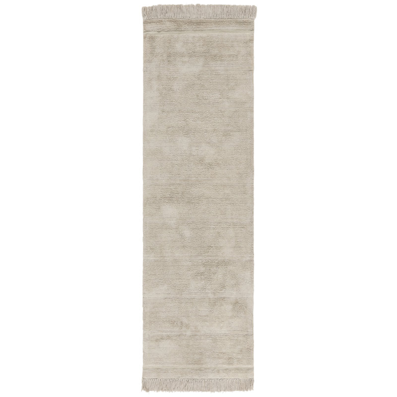 Kyauna Hand Woven Recyclyed Cotton Pile Machine Washable Solid Color Rug, Runner 2'3" x 8'
