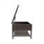 Banc de rangement extérieur avec support en métal