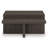 Zeny 2Pc Coffee And Side Table Set, Geometric Cross Base, Dark Brown