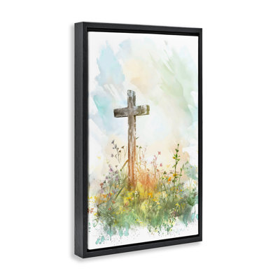Cadre flottant Sunlit Faith And Flowers, design Creative Studio