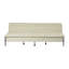 Canapé-lit futon convertible en tissu beige de 77 pouces