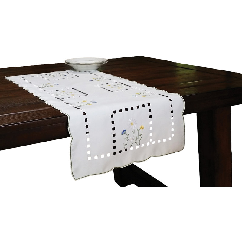Wehr Embroidered Cutwork Table Runner