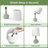 14" Modern Green Ceramic Small Table Lamp with Pre-Assembled Shade-128308816