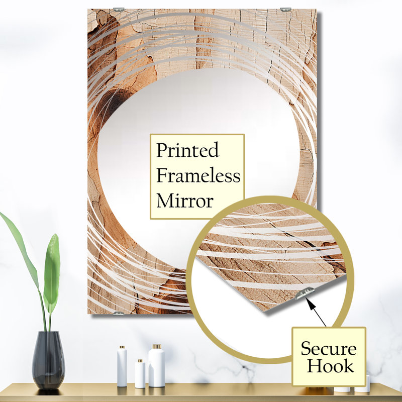 Damiean - Miroir mural grand arbre MIR136562, 40 po x 30 po