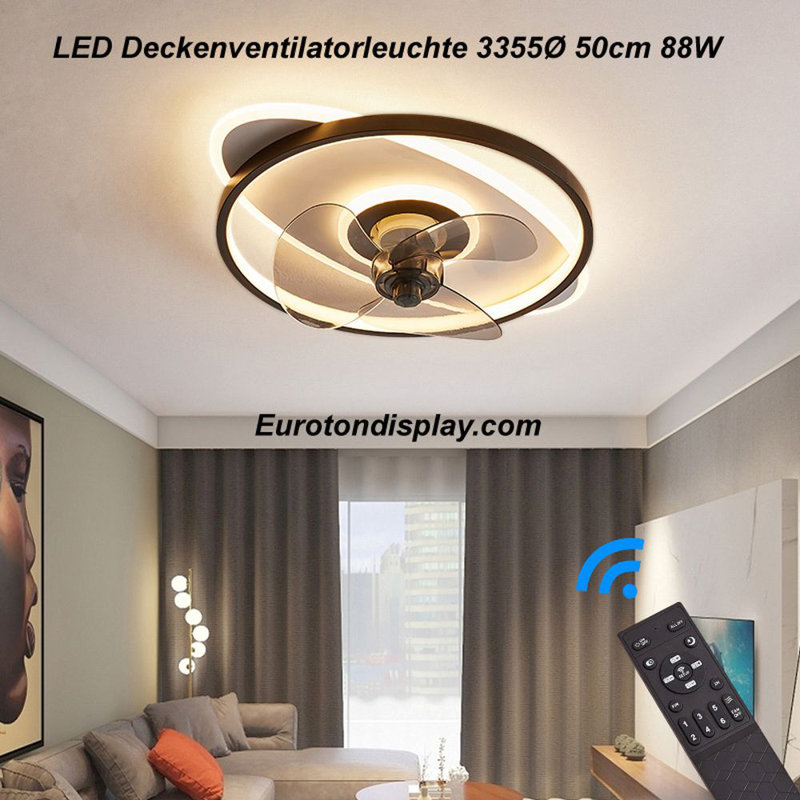 Herzig 28cm Ceiling Fan with LED Lights
