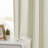  100% Waterproof And Blackout Solid Color Polyester Linen Textured Back Tab Curtains Panel(set Of 2)-746168487