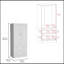 Armoire 2 portes et 2 tiroirs Taly - blanc-1840068017