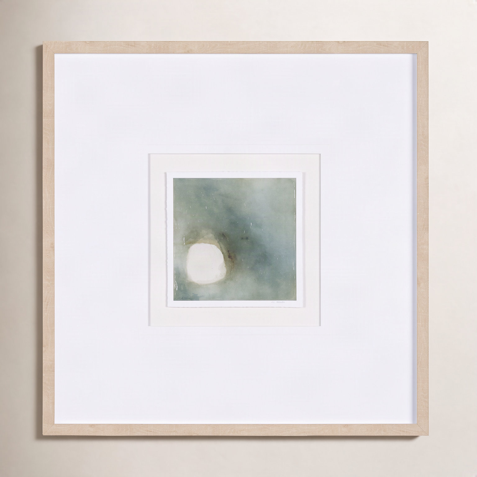 Take a Rest Print by Ira Havuka, Brown Framed Wood, White, 31.5" H x 31.5" W x 1.625" D