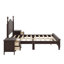 Lit plateforme en bois et deux tables de chevet-4126938