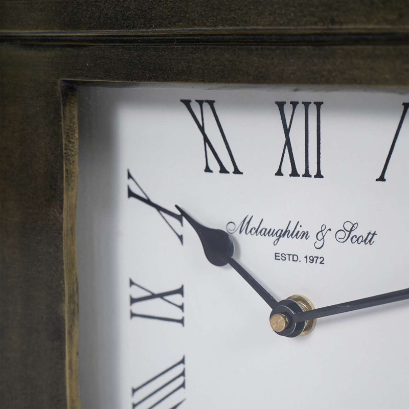 Kato Analogue Aluminium Mechanical Tabletop Clock Bronze