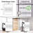 Geometric Transparent Peva Shower Curtain