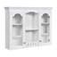 Armoire de salle de bain murale avec 2 portes en verre, amplement de rangement pour économiser de l'espace au-dessus de la toilette