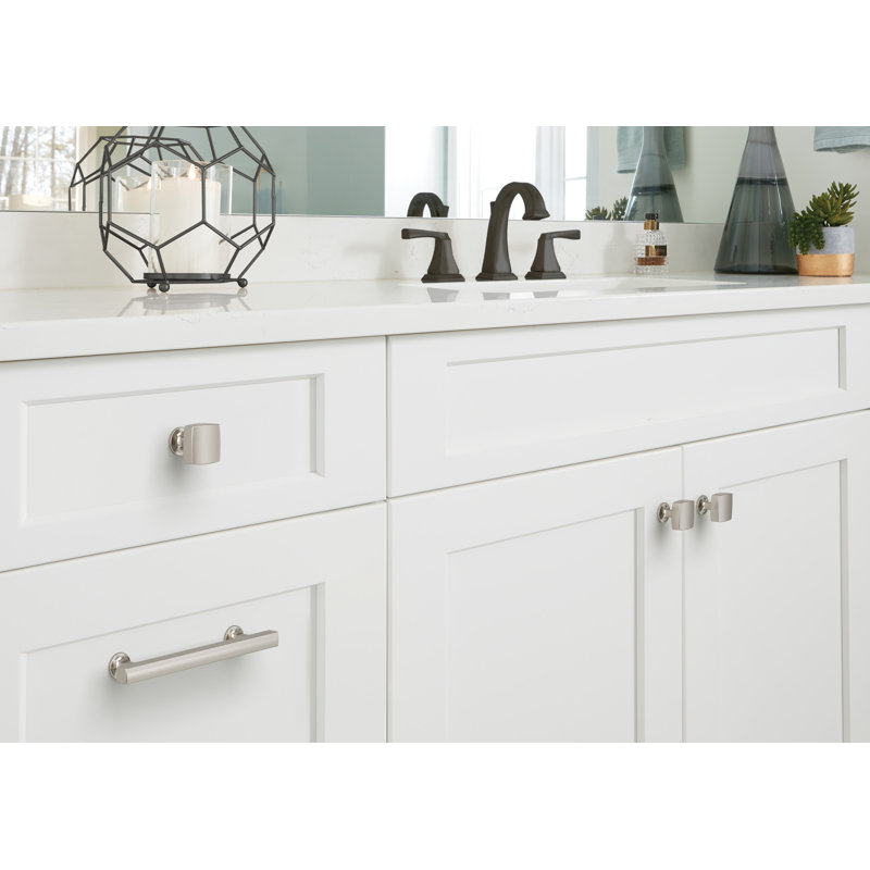 Bouton d'armoire Everett, Nickel satiné, 1.25"
