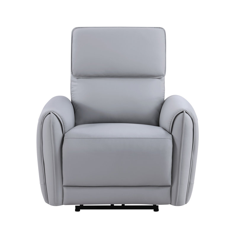 Fauteuil inclinable électrique en cuir synthétique Jeromie avec port USB
