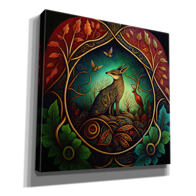 Fox' by The Golden Valley Canvas Wall Art
