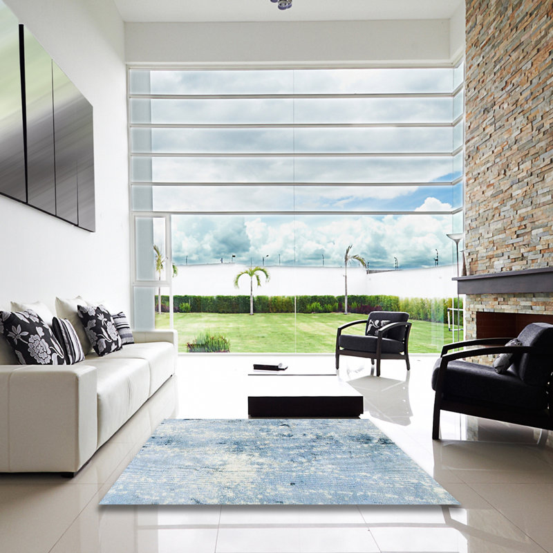Abstract Indoor Rug, Square 8'