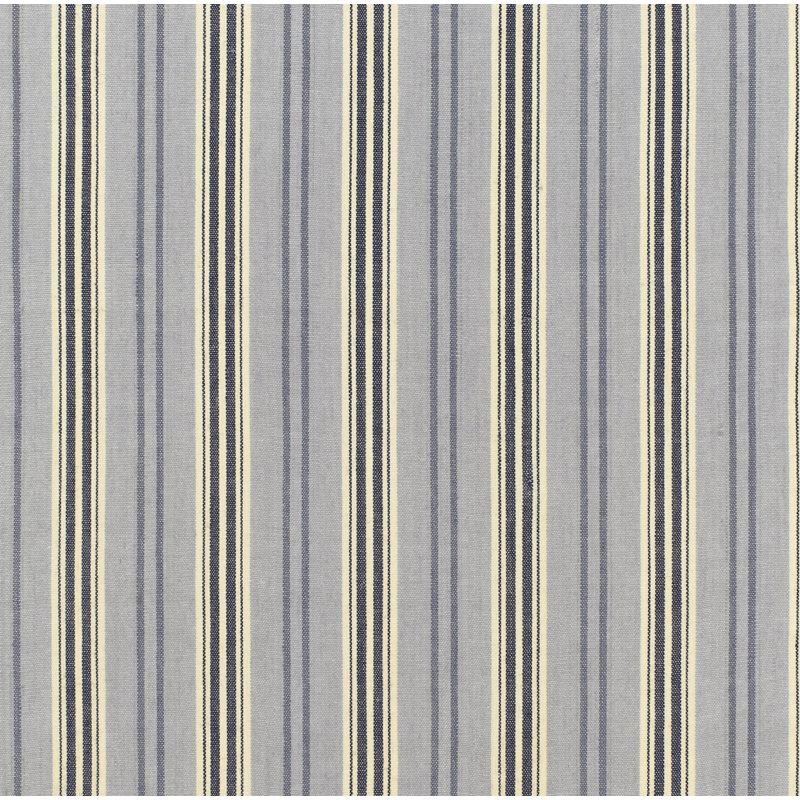 Tissu rayé en jute loire, Bleu