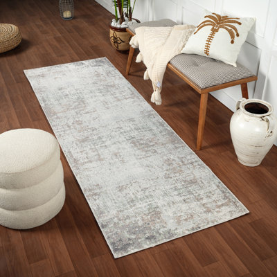 Modern Abstract Cream/Brown/Green