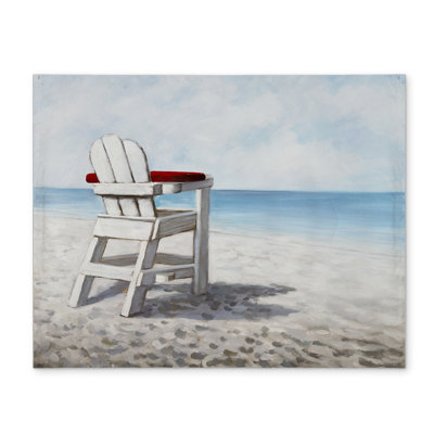Napperon blanc pour chaise de plage | Décoration de chambre contemporaine