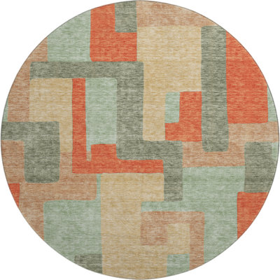 Premium Machine Washable Prisco Sage Rug