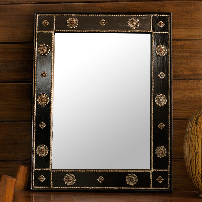 Miroir décoratif traditionnel tranquility repoussé Savigne