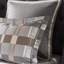 Édredon très grand de style couette en taupe avec damier classique, coutures invisibles et housse amovible de taille géométrique 9 pièces, facile d'entretien-122452081