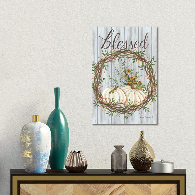 «Blessed», reproduction d'art sur toile encadrée, Toile tendue, Ne s’applique pas, H 18 po x l 12 po
