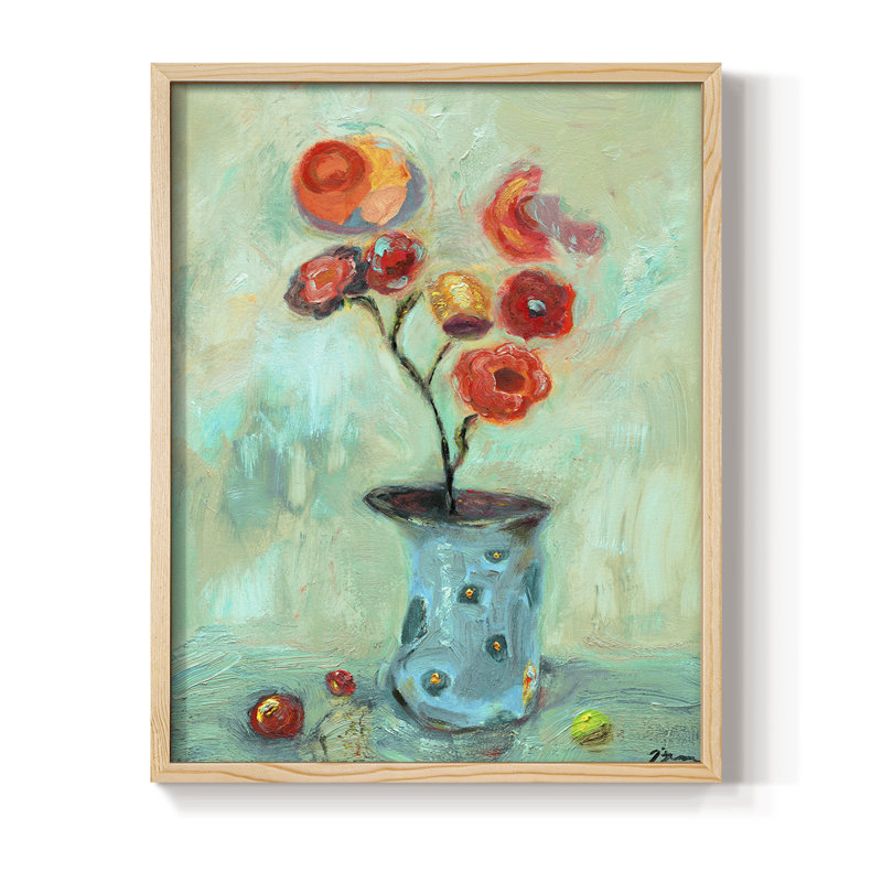 «Orange Pop», H 15 po x l 12 po, Naturel