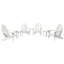 Chaise Adirondack en plastique avec table Anette-611446065
