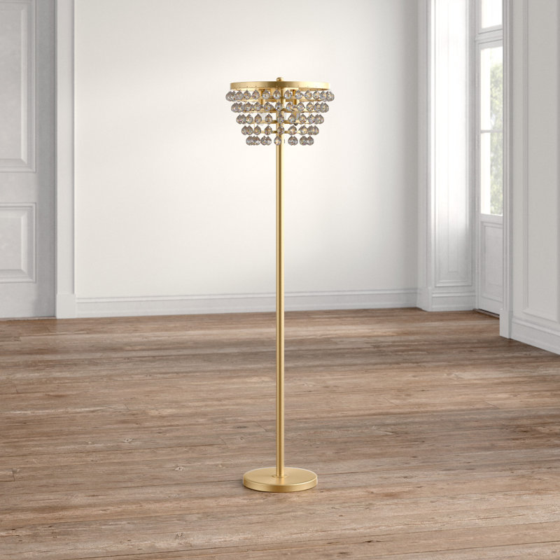 Waconia 60'' Novelty Floor Lamp, Brass Gold