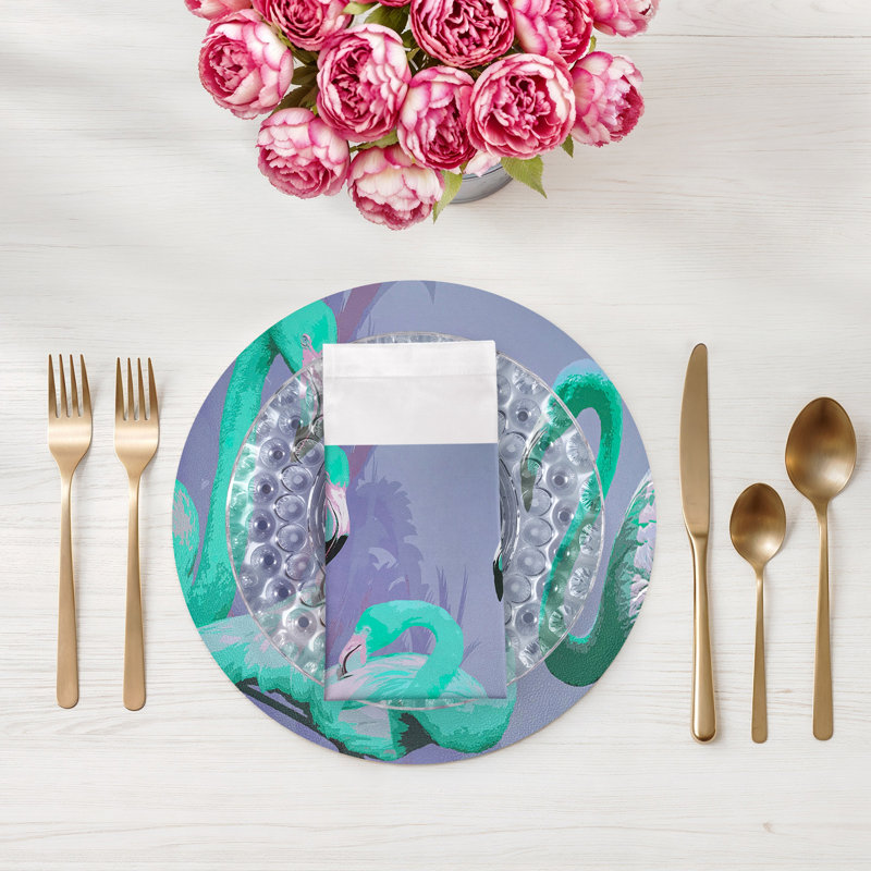 Palm Springs Cotton Sateen Dinner Napkins, Wisteria