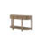Curved 1-Drawer Console Table - Toffee