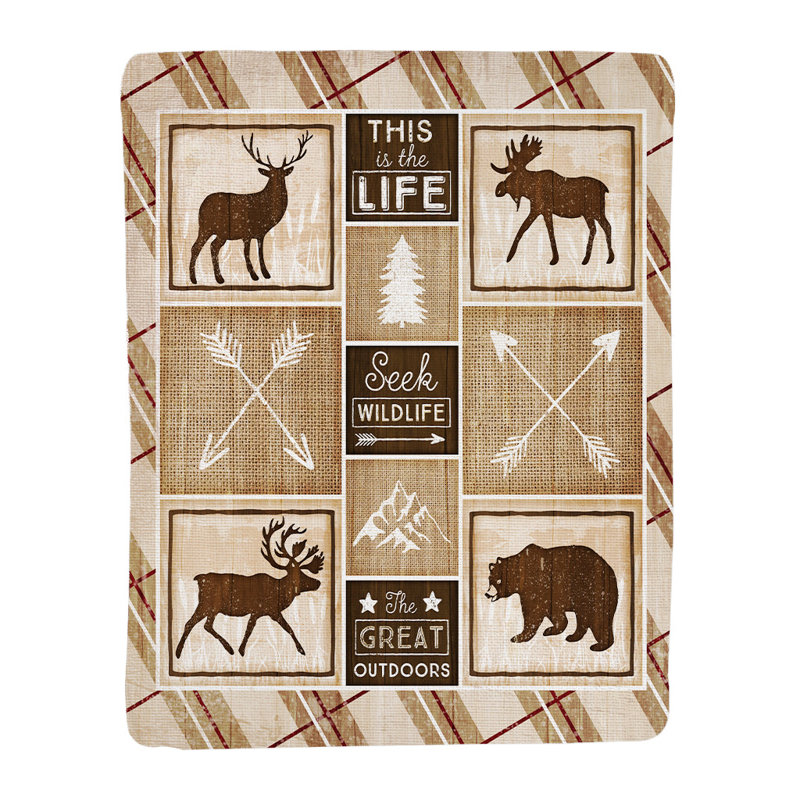 Country Cabin Sherpa Throw