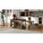 Retro Kitchen Island With Built-In Power, Expandable Workspace And Shelf Storage   + Natural Counter, Vintage Look-1441907532