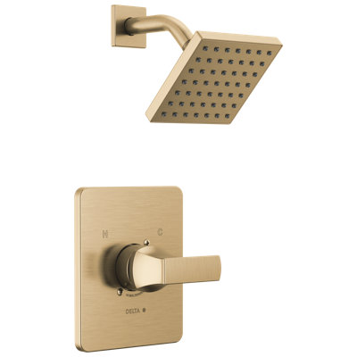 Ensemble de robinet de douche à fonction unique Velum, ensemble de garniture de valve, pomme de douche et poignée
