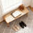 Natural Oak Wood Dining Bench-1148906043