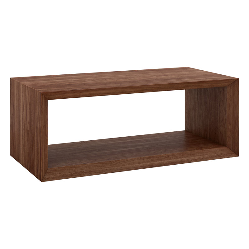 Samuelson Faux Wood Coffee Table With Shelf