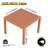 Ensemble de conversation 3 pièces en PP, 2 chaises avec table, meubles polyvalents pour l'intérieur et l'extérieur-958647918