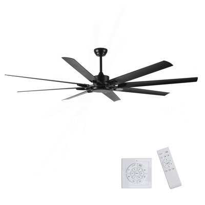 75 Inch Industrial DC Motor Ceiling Fan No Light