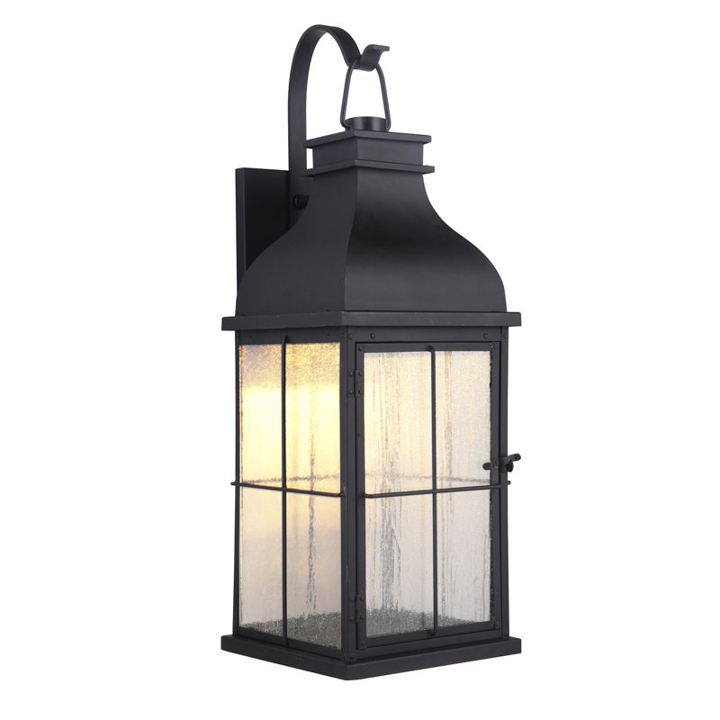 Lanterne murale d'extérieur Rossville, Minuit, 25" H x 9" L x 10" D