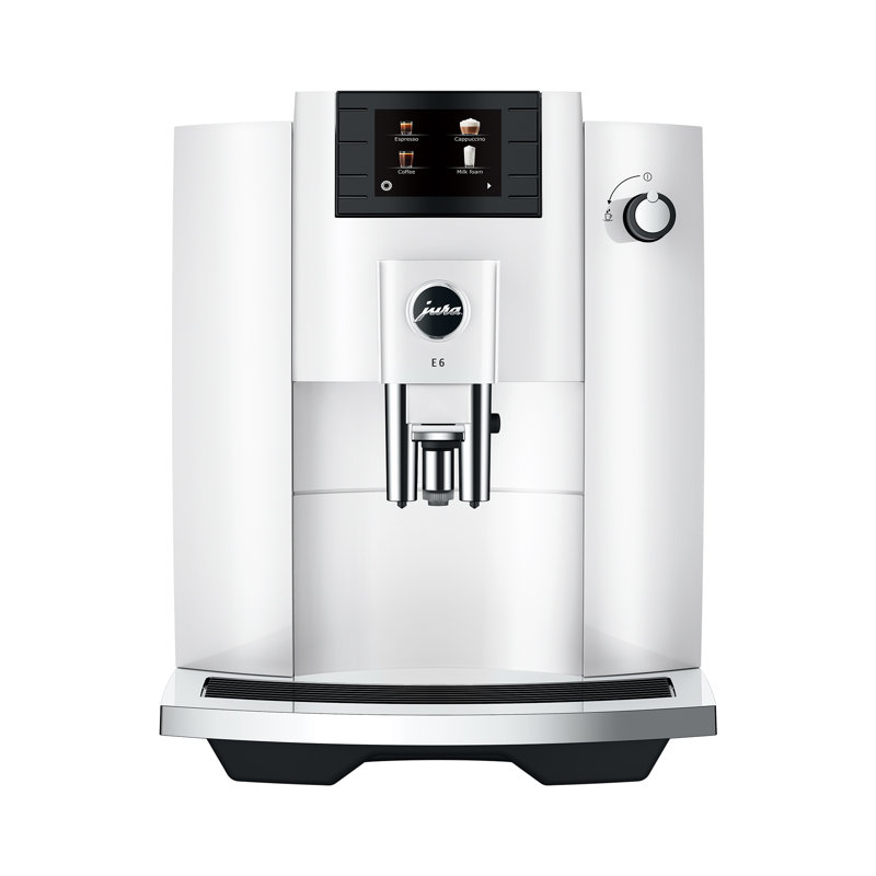 Jura E6 Piano White Automatic Coffee Machine with Grinder